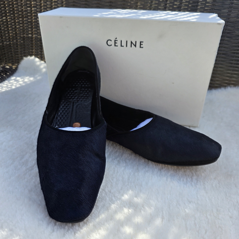 Celine Navy Blue Women's Slippers
